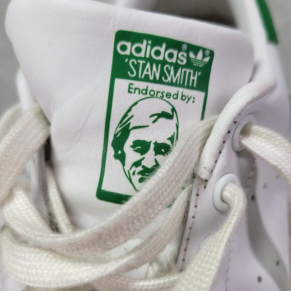 Adidas Stan Smith Leather Sneakers Mens 8.5 White Green Lace Up Casual Tennis main image 10